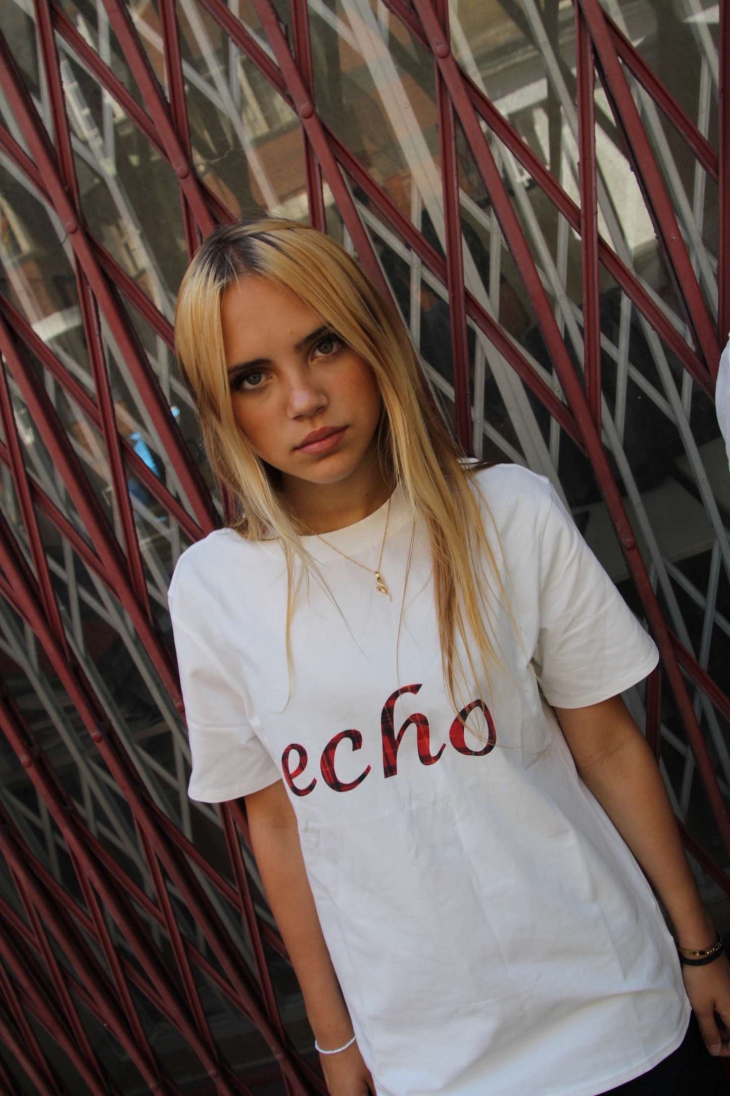 PLAID TEE
